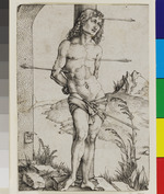 Der heilige Sebastian an der Säule