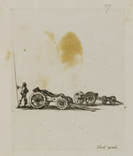 Pikenier mit Mörser und Kanone auf Fahrgestellen