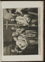 Christus mit dem Kreuz, von reuigen Sündern umgeben