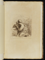 Kniende Frau mit Kleinkind