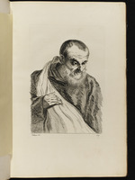 Halbfigur eines bärtigen Mannes