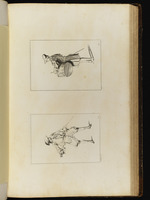 Oben: Trommler, nach links gewandt; unten: Soldat, nach rechts weisend