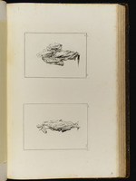 Oben: Mann in einem Gewand mit weiten Ärmeln; unten: Mann mit Klistier