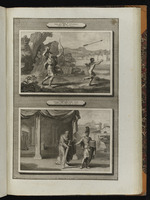 1Sam 20,35: Vor der Verabschiedung von David schießt Jonatan mit Pfeilen. 1Sam 21,1-9: Ahimelech gibt David von dem heiligen Brot und das Schwert des Philisters Goliat