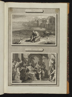 Mt 17,27: Petrus holt ein Zweigroschenstücke aus dem Maul eines Fisches. Mt 18,2: Jesus stellt ein Kind vor seine Jünger