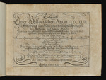 Titelblatt: Entwurf einer historischen Architektur, ... Alles mit großer Mühe gezeichnet, und auf eigene Unkosten herausgegeben, von ... Johann Bernhard Fischers von Erlachen