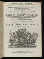 Titelblatt: Darstellung des Berges der Hauptstadt von Hessen-Kassel