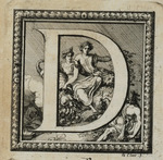 Initiale D für die Tapisserien des Königs